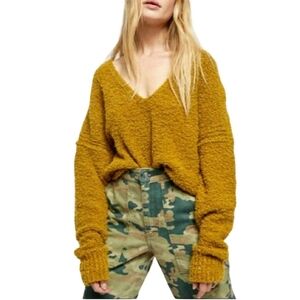 Free People Finders Keepers V Neck Sweater Athens Moss